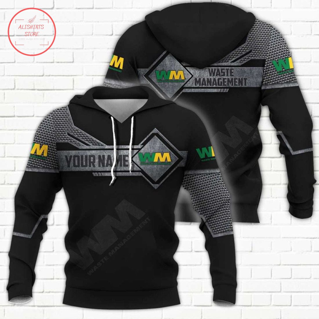 Personalized Waste Management Full Printing 3D Hoodie