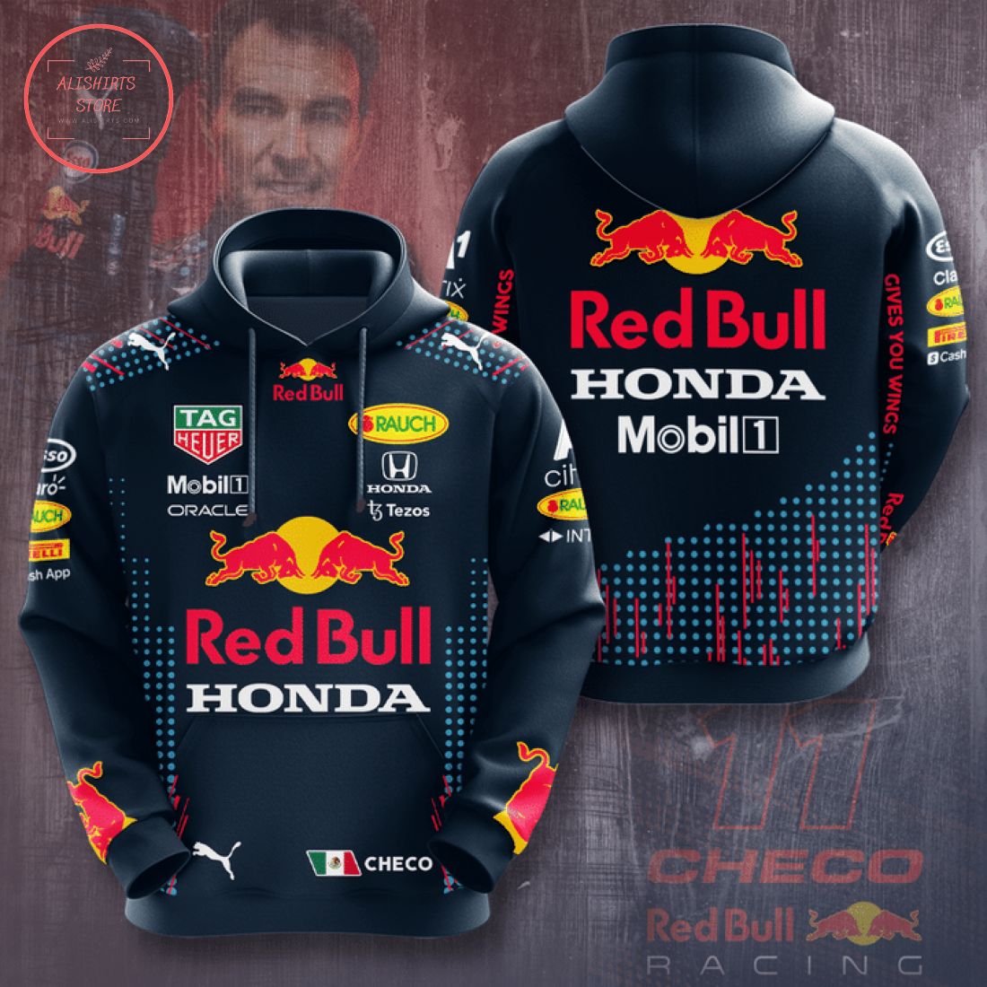 Red Bull Honda Formula 1 Full Printing 3d Shirt