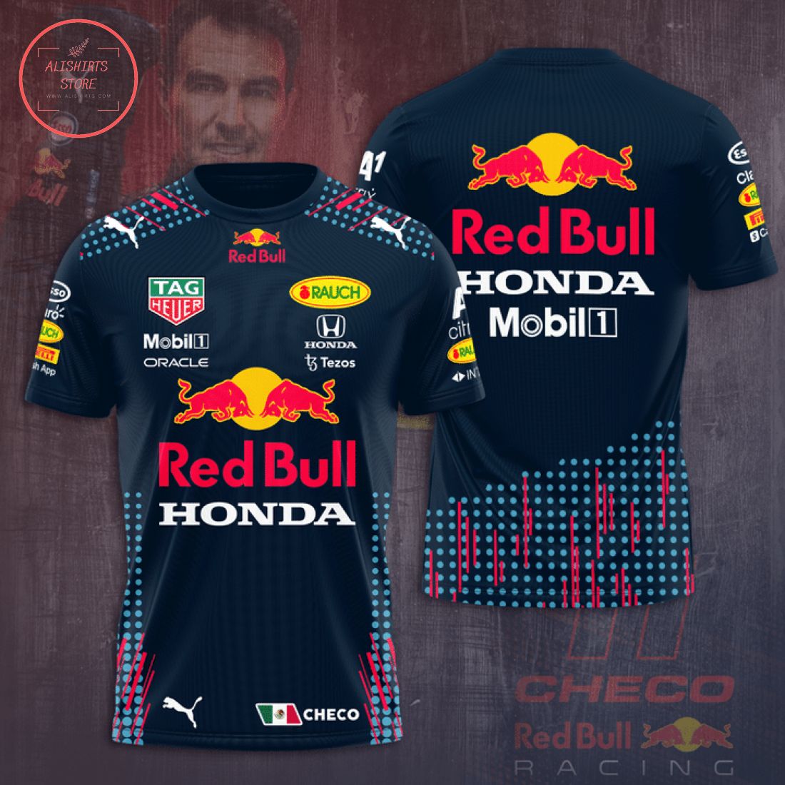 Red Bull Honda Formula 1 Full Printing 3d Shirt