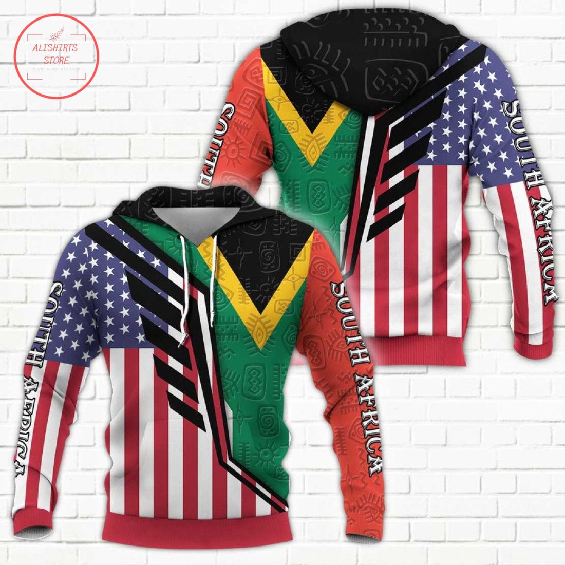 South Africa Limited Edition Full Printing 3D Hoodie