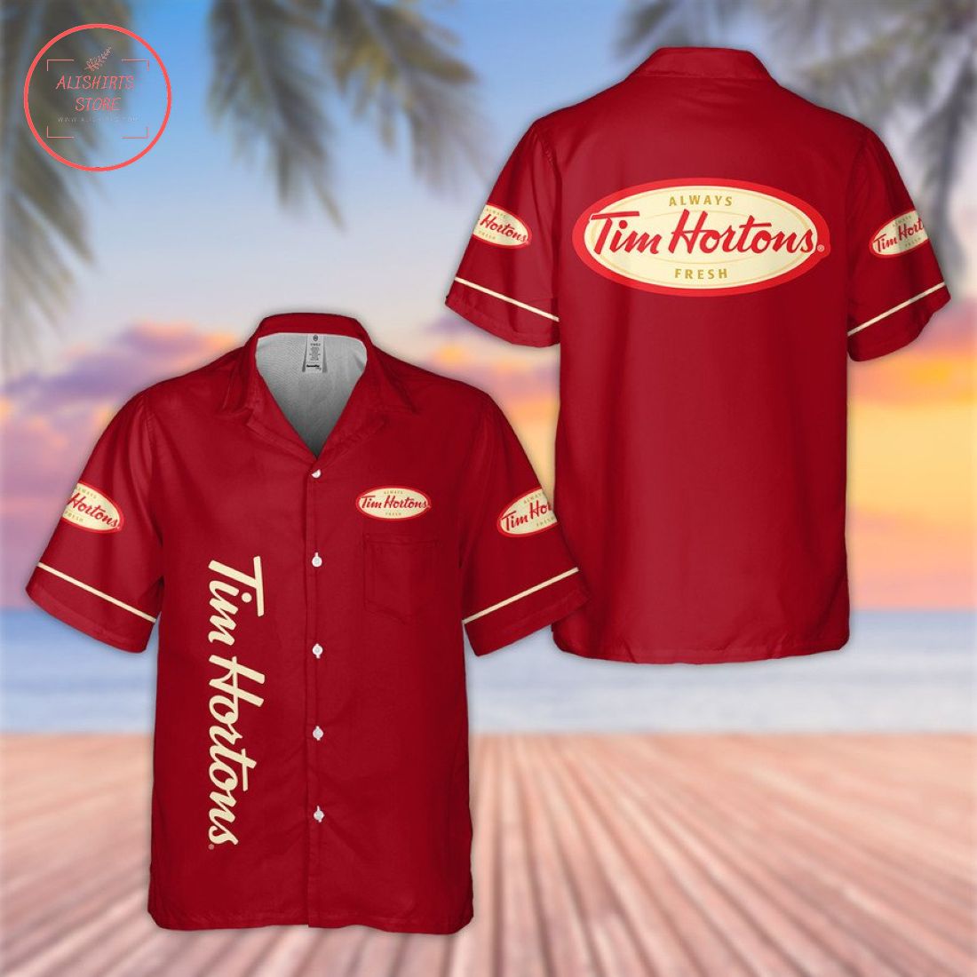 Tim Hortons Coffee Hawaiian Shirt