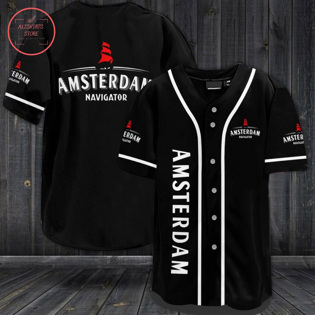 Amsterdam Navigator Beer Baseball Jersey