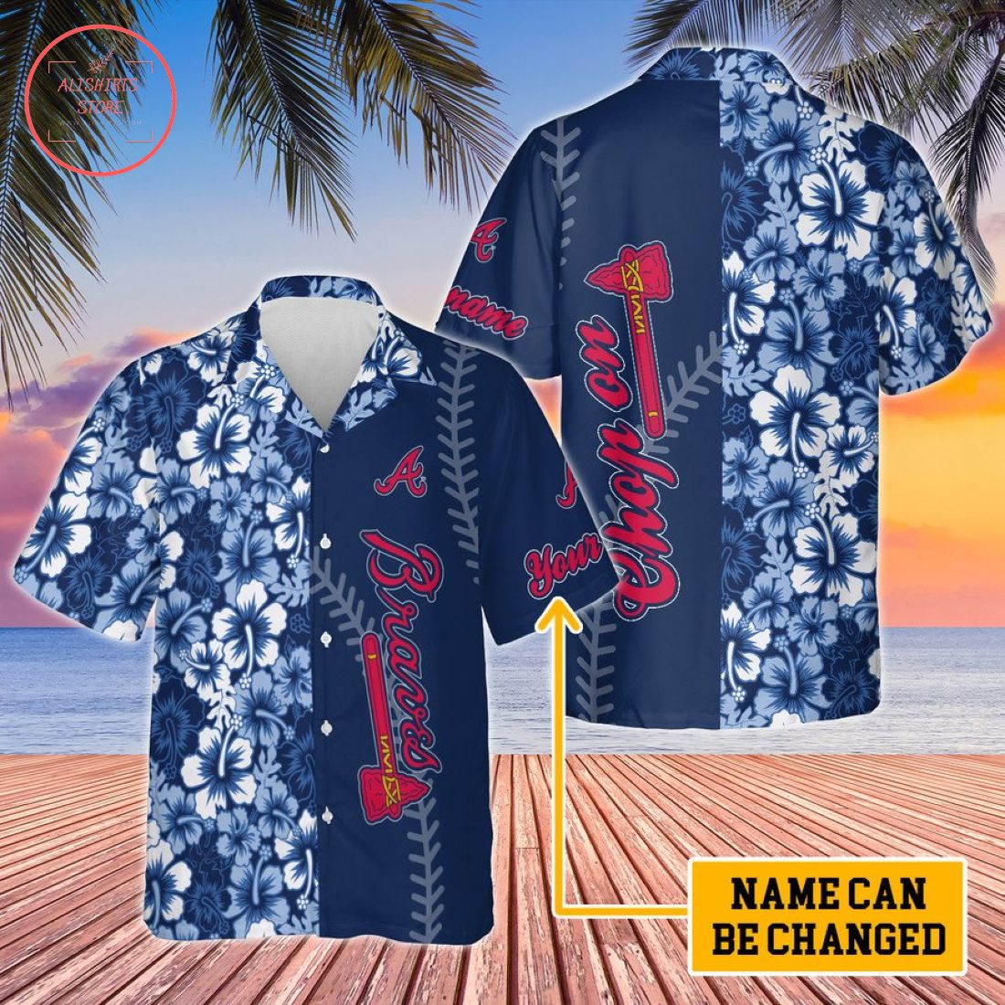 Atlanta Braves Unisex Custom Hawaiian Shirt