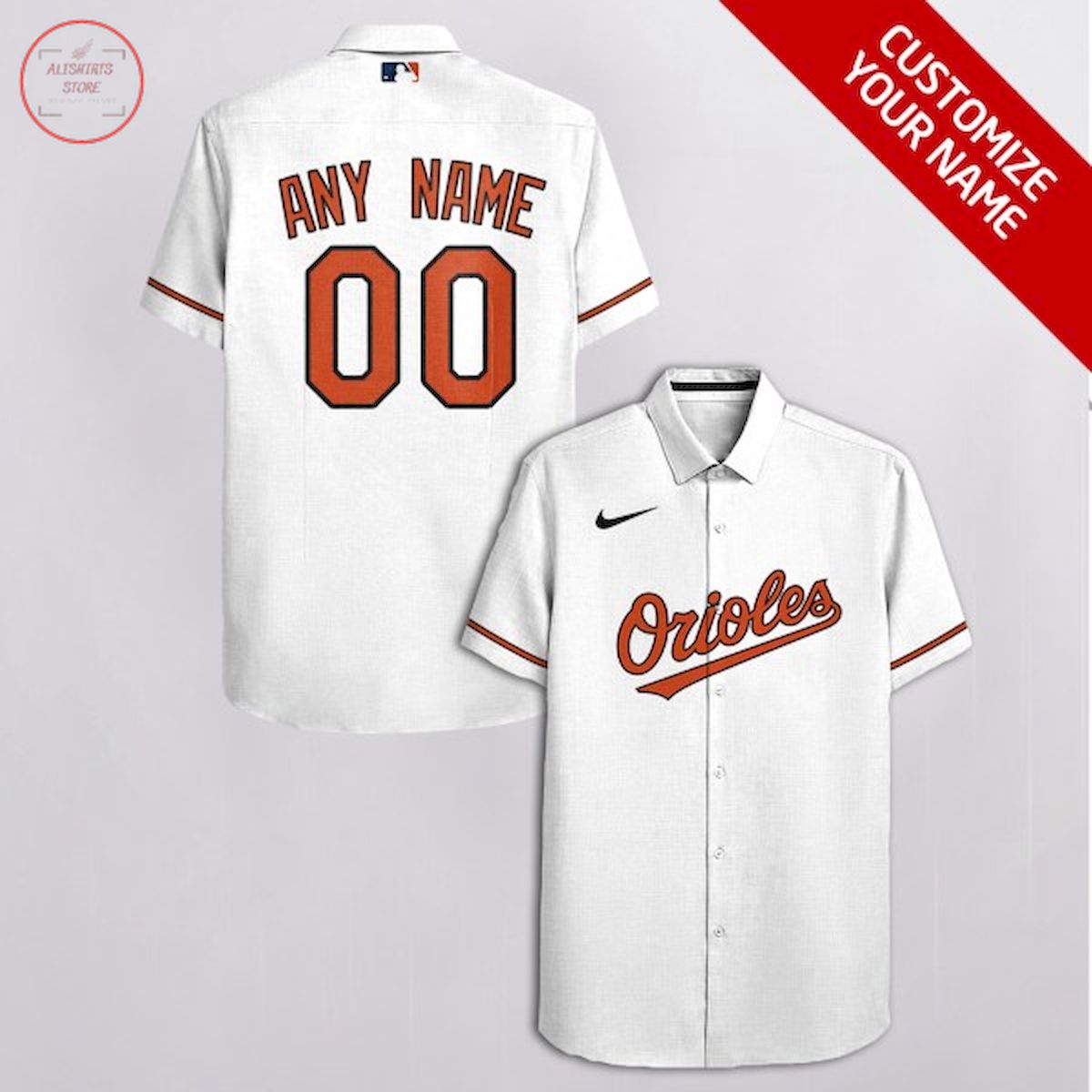 Baltimore Orioles Customized Hawaiian Shirt