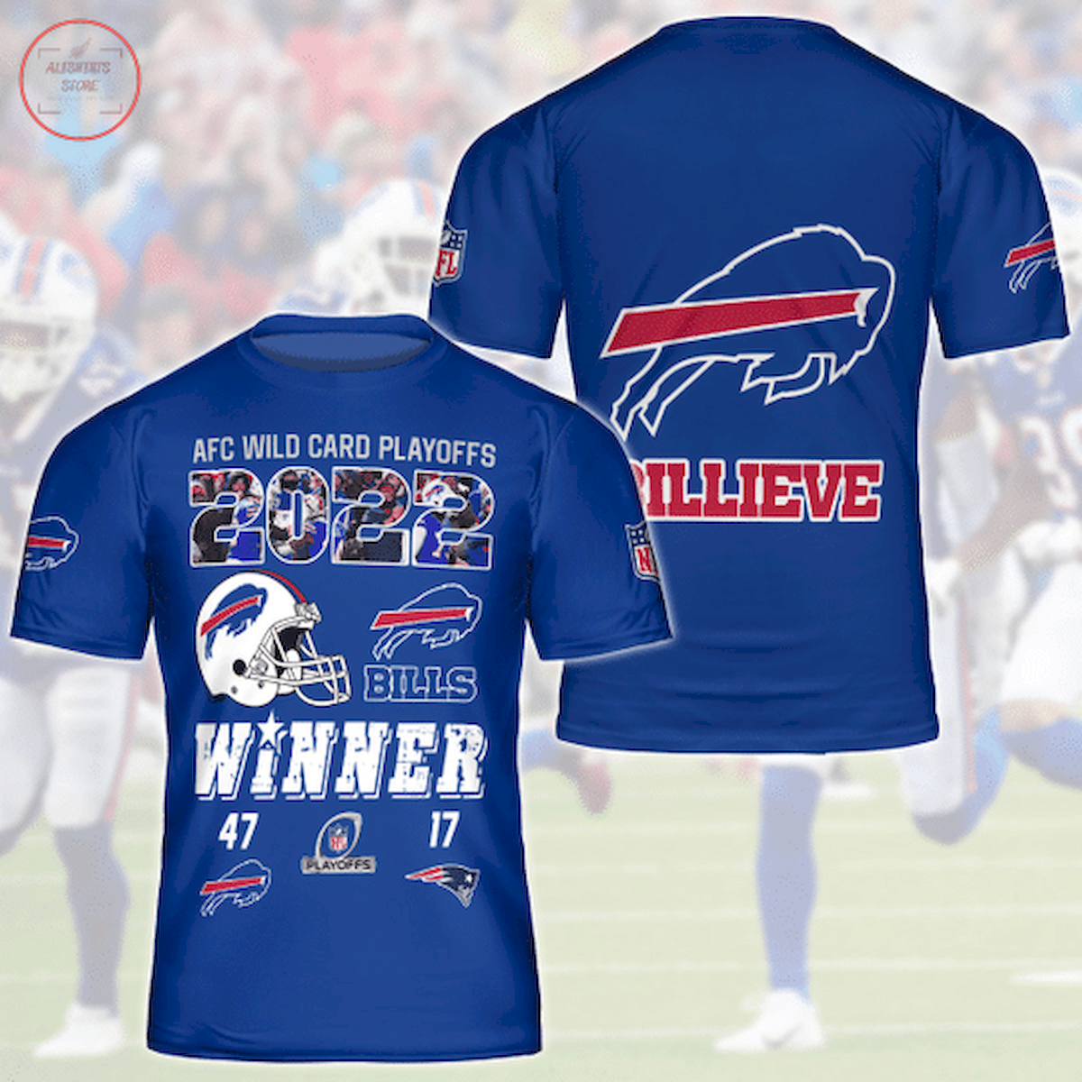 Buffalo Bills AFC Winner All Over Print 3D Shirts
