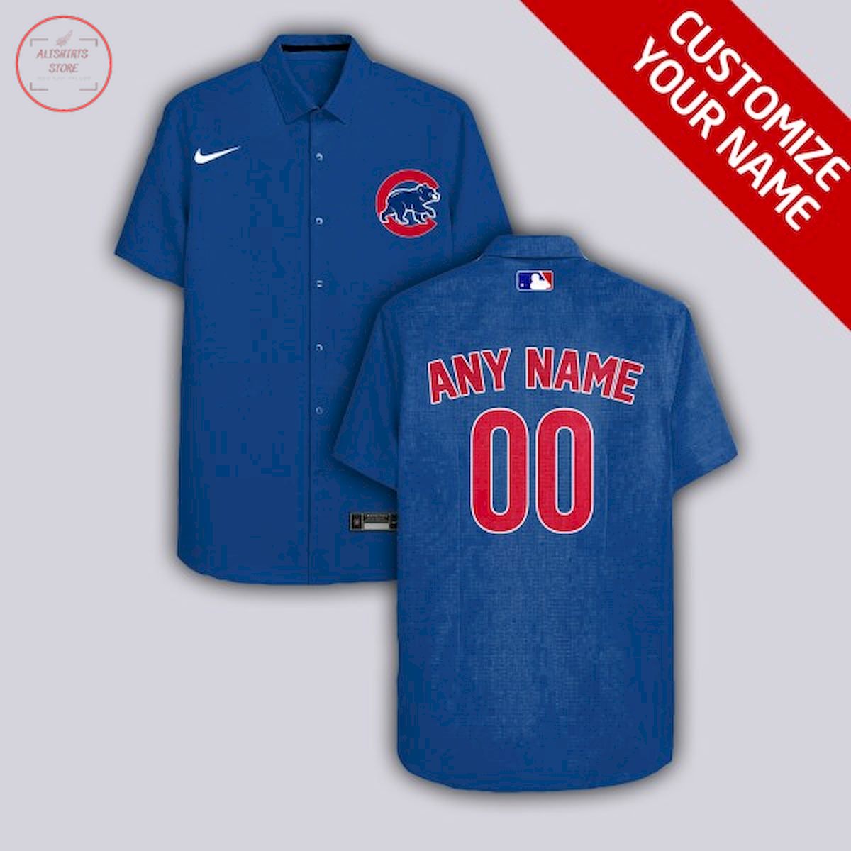 Chicago Cubs Personalized Hawaiian Shirt