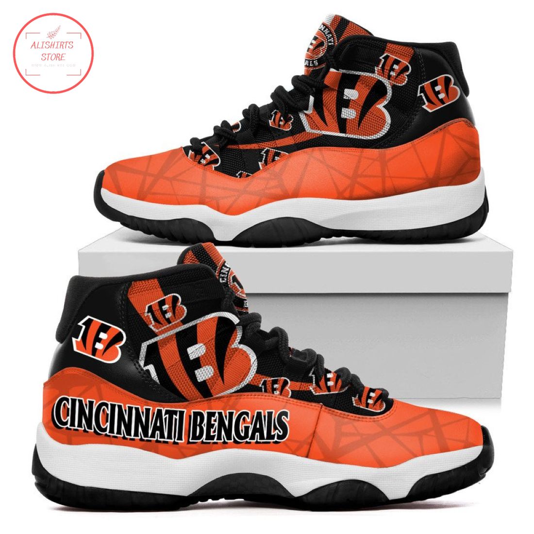 Cincinnati Bengals NFL New Air Jordan 11 Sneakers Shoes