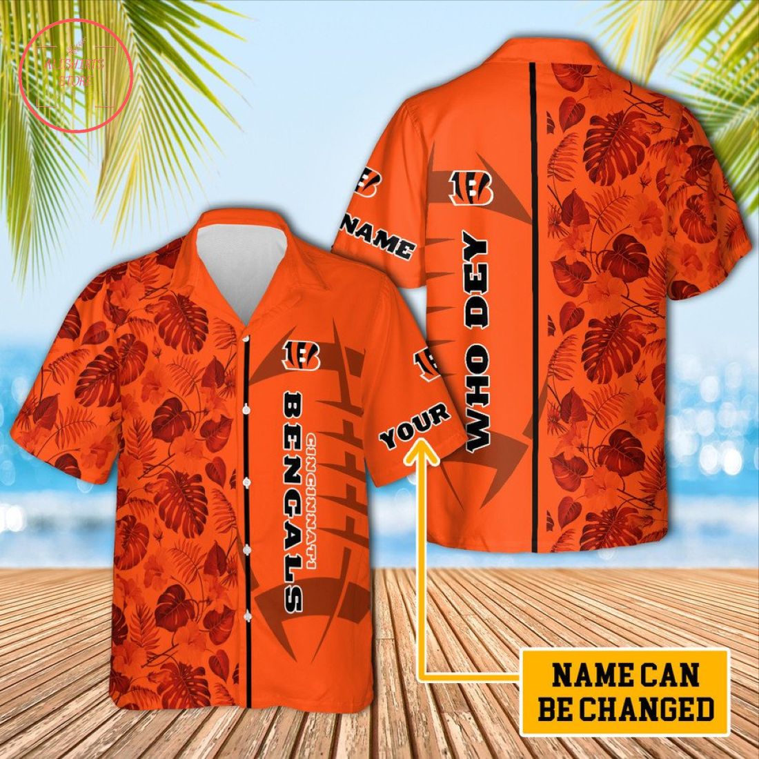 Cincinnati Bengals Who Dey Unisex Custom Hawaiian Shirt