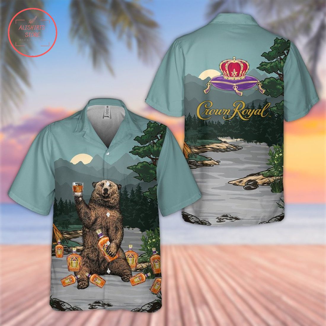 Crown Royal Bear Hawaiian Shirt