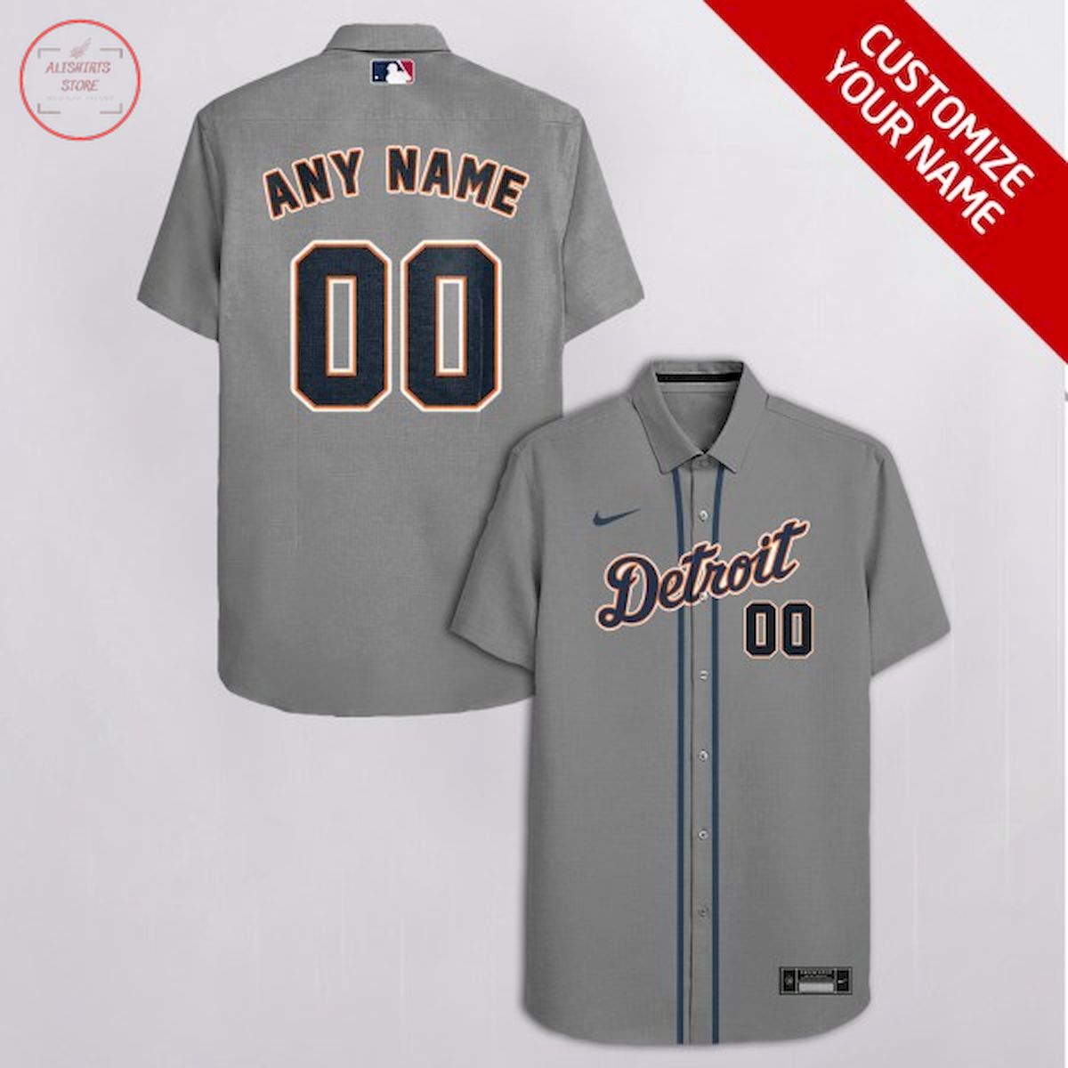 Detroit Tigers MLB Customized Hawaiian Shirt