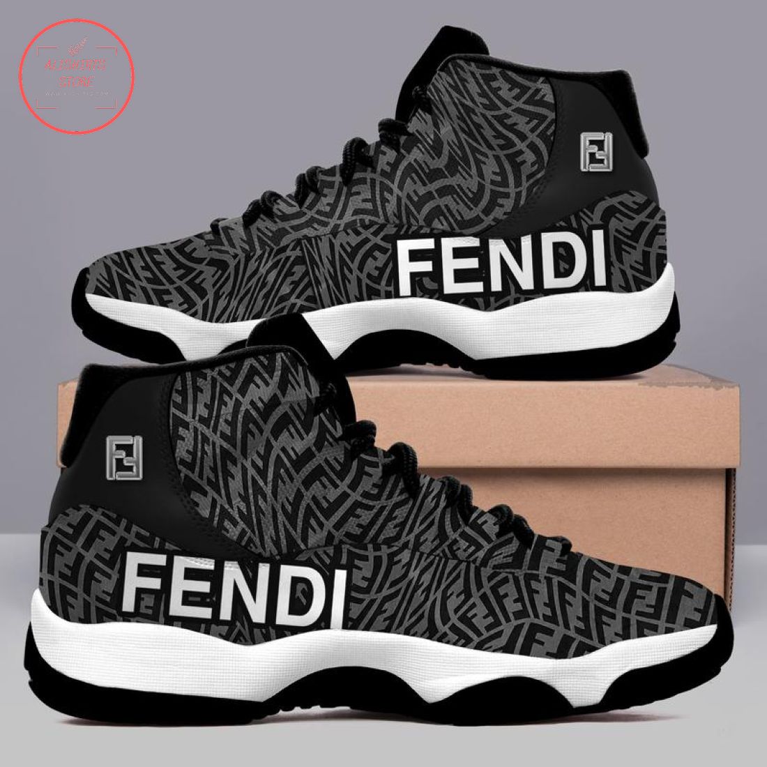Fendi Air Jordan 11 Luxury Sneaker Shoes