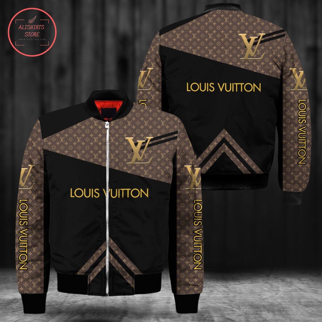 French Louis Vuitton LV Luxury Bomber Jacket
