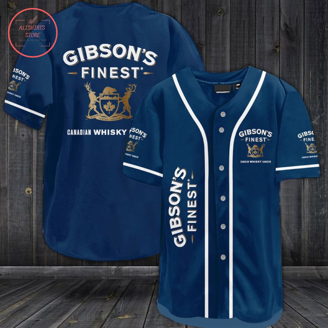 Gibson's Finest Whisky Baseball Jersey