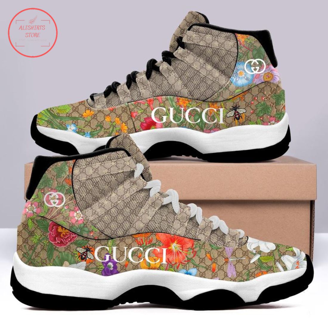 Gucci Bee Flower Air Jordan 11 Sneaker 2022 Shoes