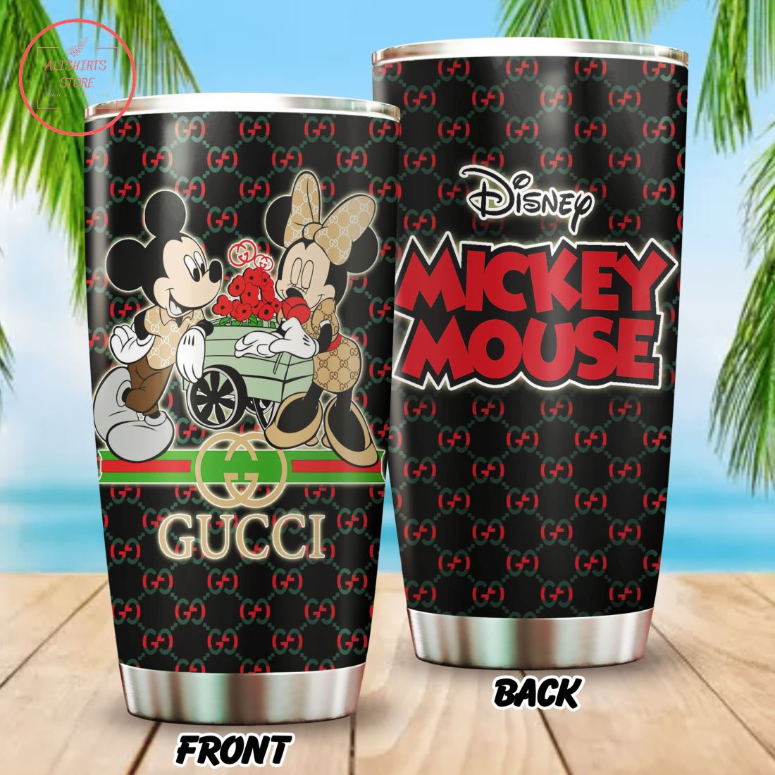 Gucci Mickey Mouse Disney Stainless Steel 3D Tumbler