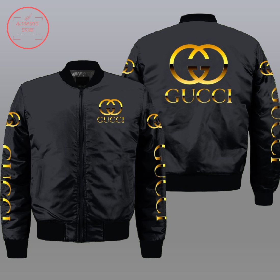 Gucci Original Logo Luxury Brand Bomber Jacket