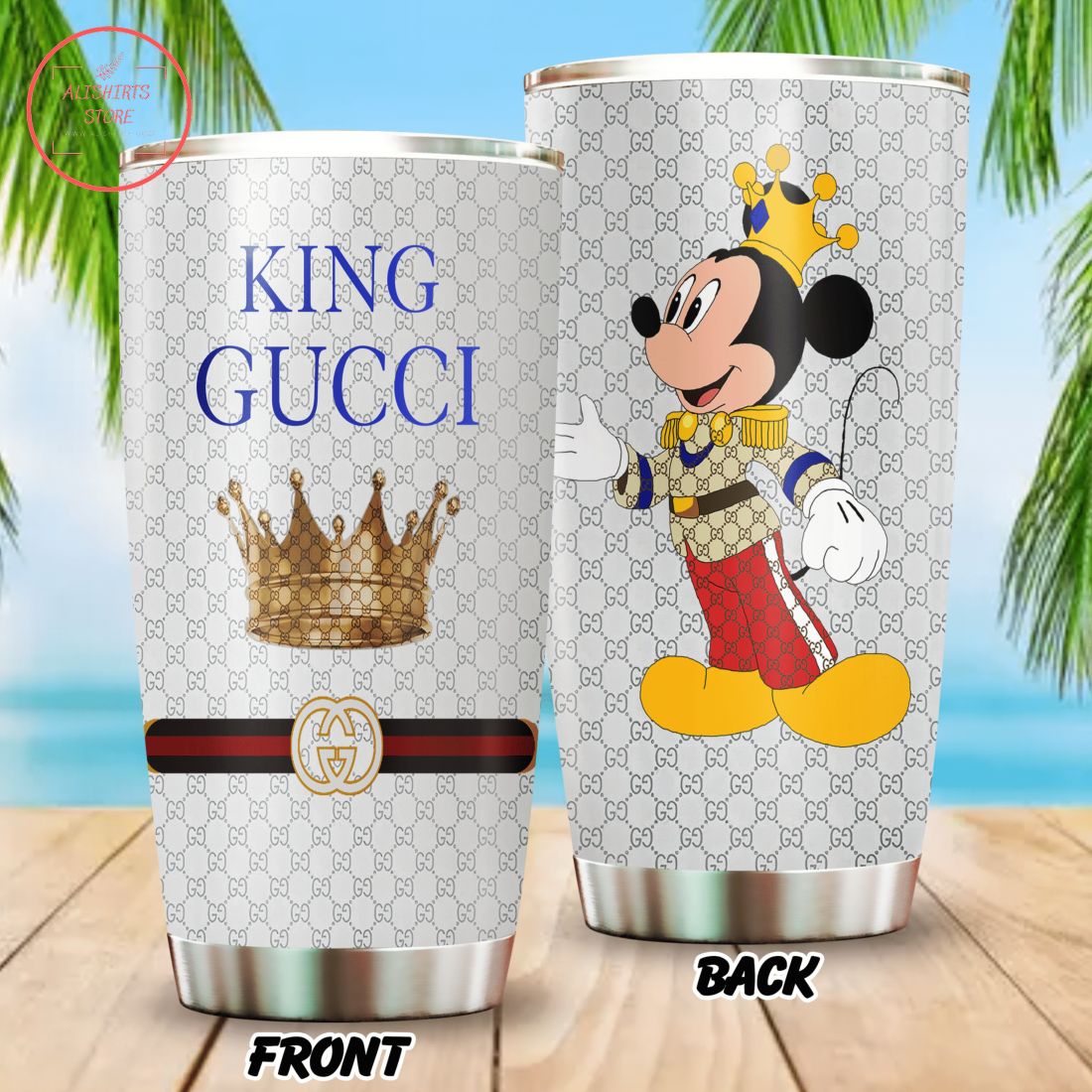 King Gucci Mickey Mouse Disney 3D Tumbler