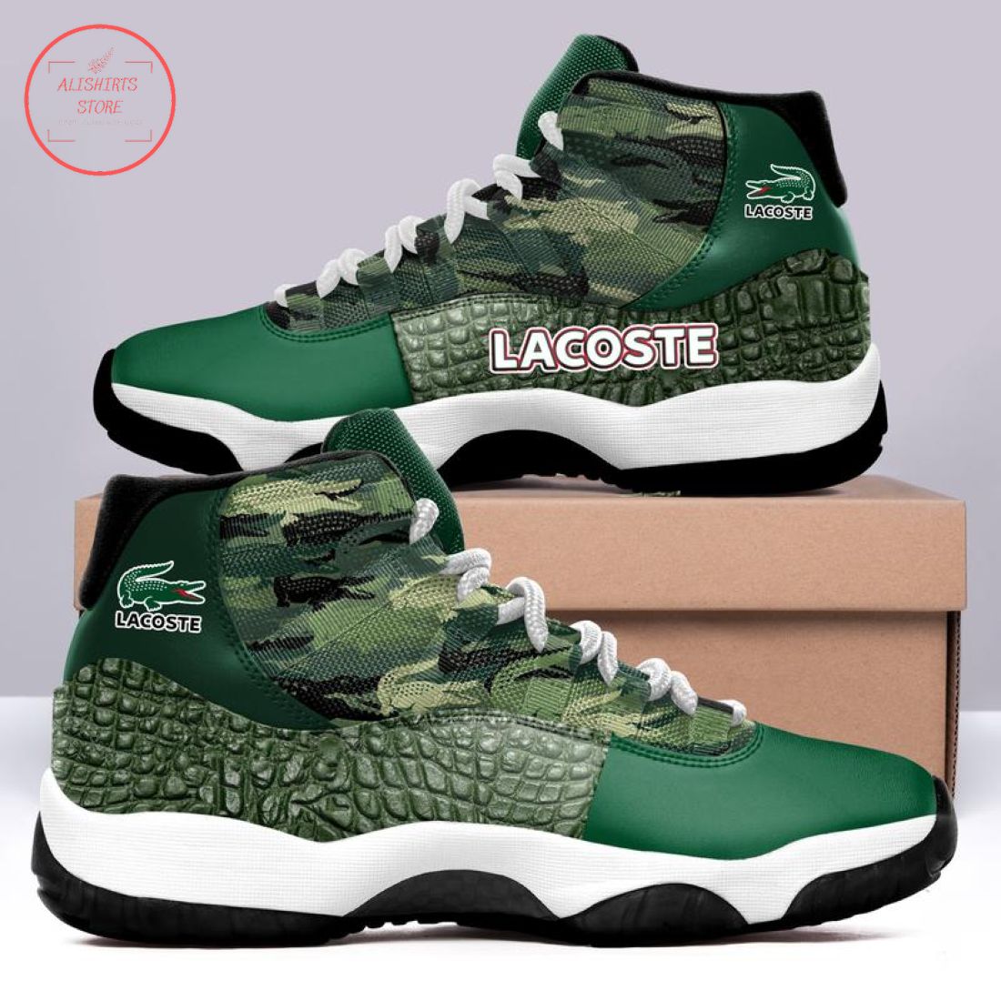 Lacoste Air Jordan 11 Luxury Sneaker Shoes