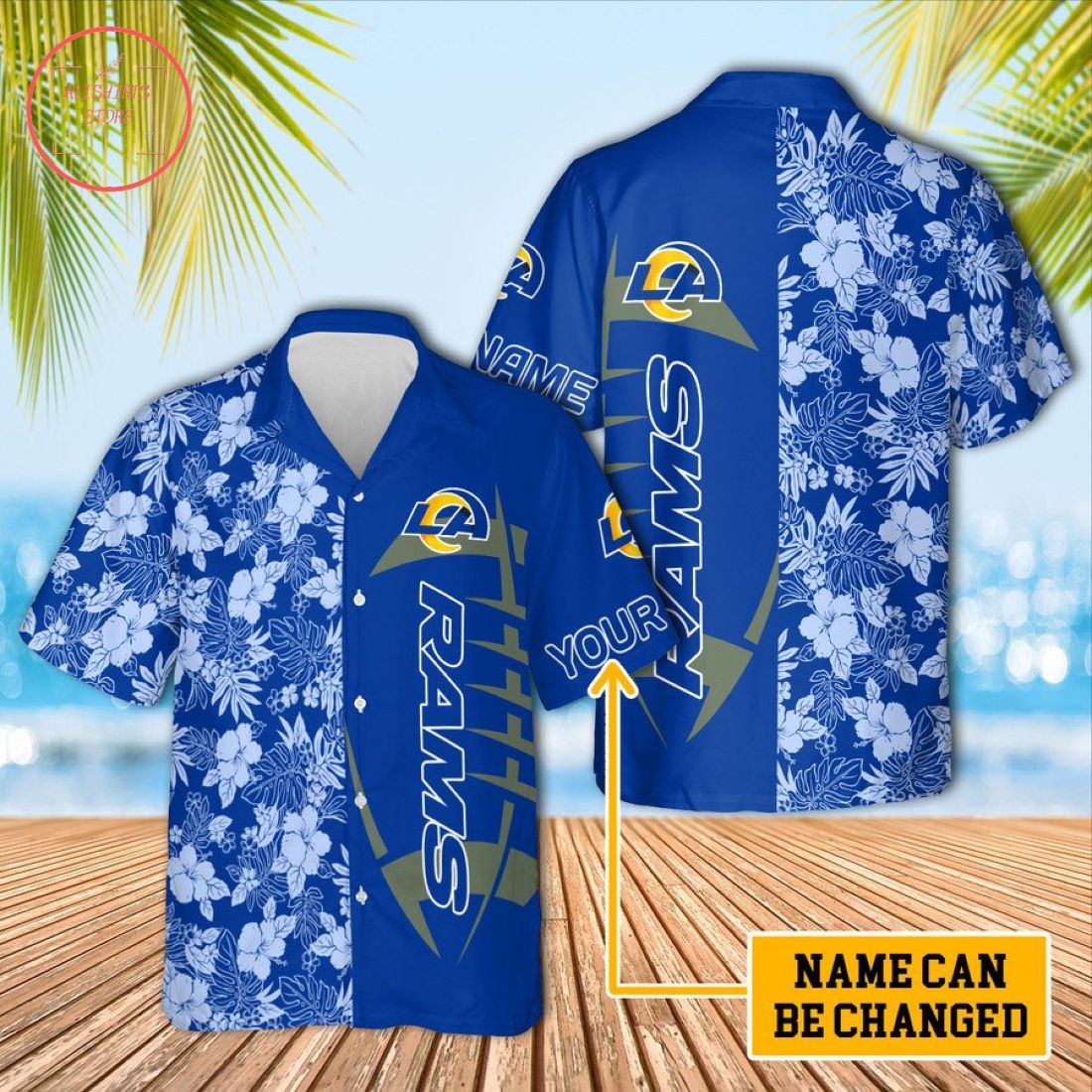 Los Angeles Rams Unisex Custom Hawaiian Shirt