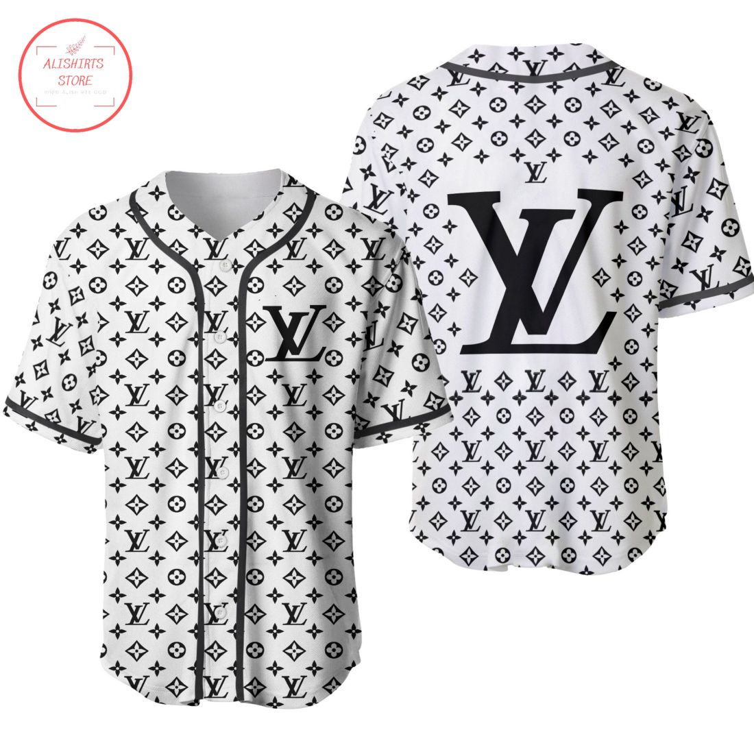 Louis Vuitton Paris Logo Luxury Baseball Jersey