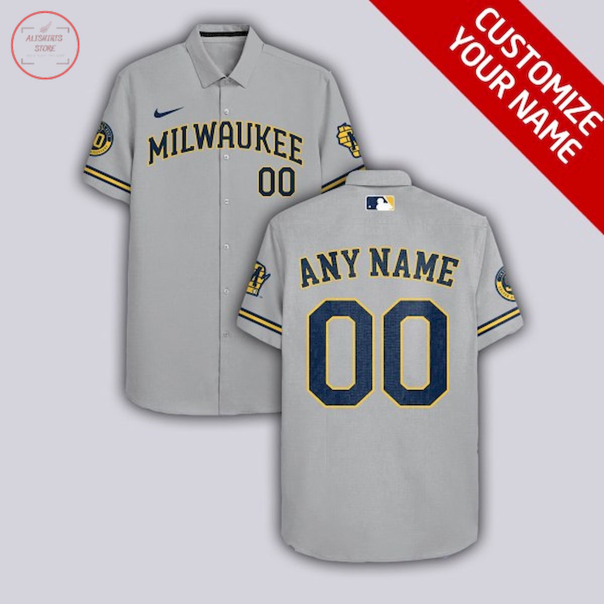 MLB Milwaukee Brewers Personalized Hawaiian Shirt