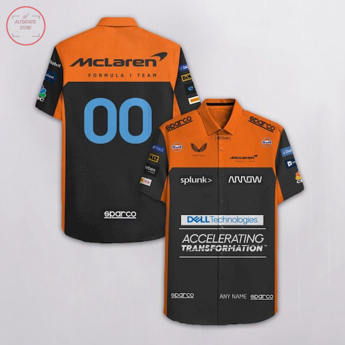 McLaren Formula Team Customized Hawaiian Shirt