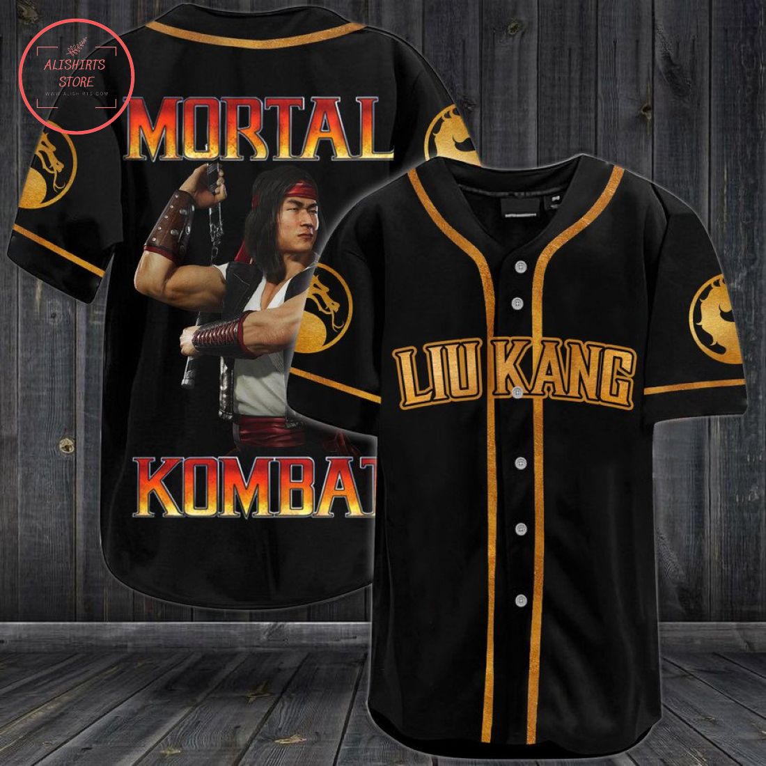 Mortal Kombat Liu Kang Baseball Jersey