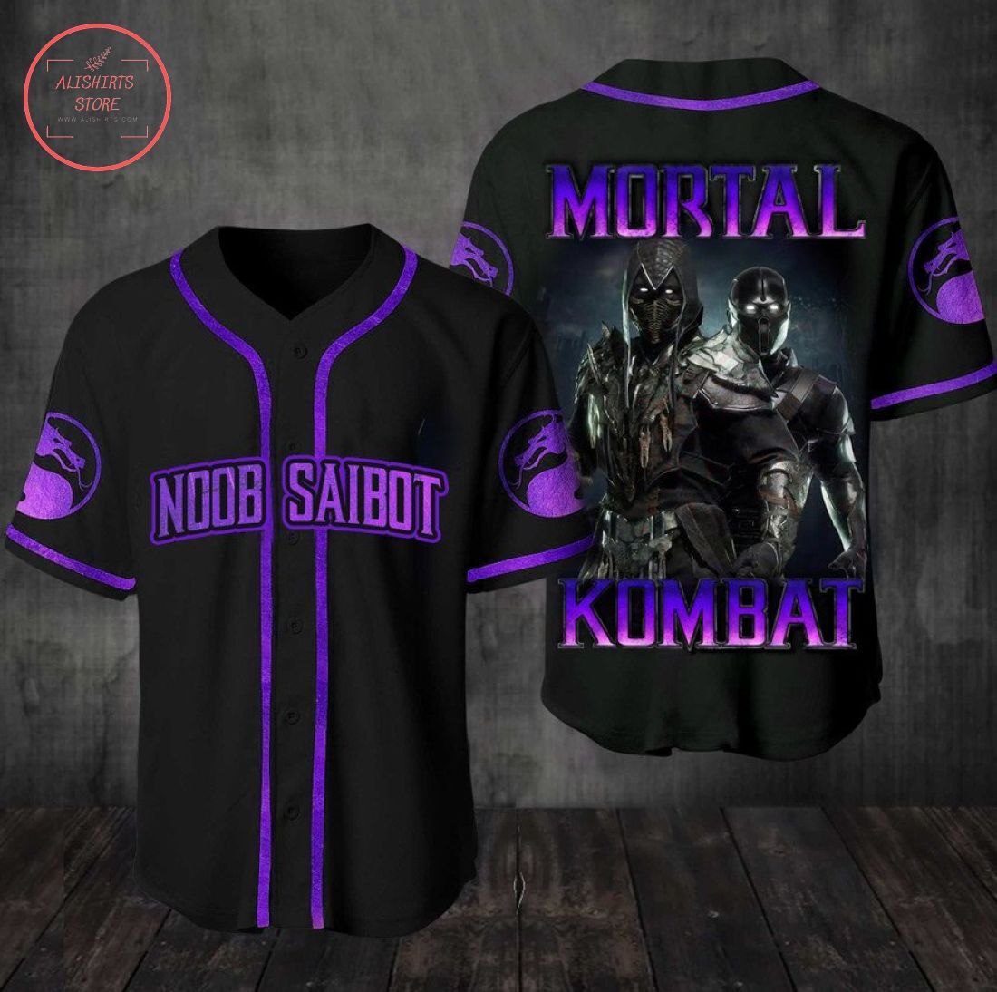 Mortal Kombat Noob Saibot Baseball Jersey