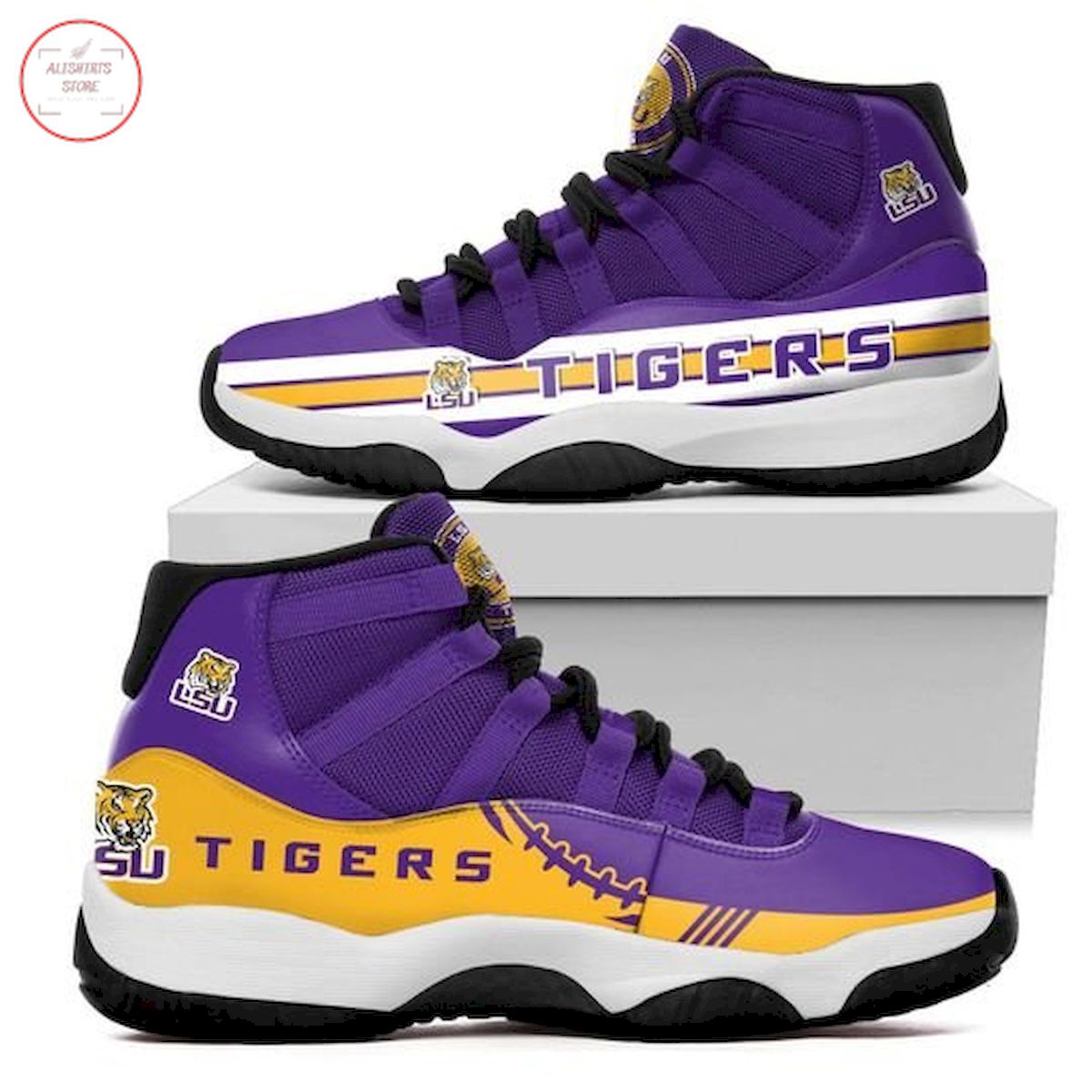 NCAA LSU Tigers New Air Jordan 11 Sneaker Shoes