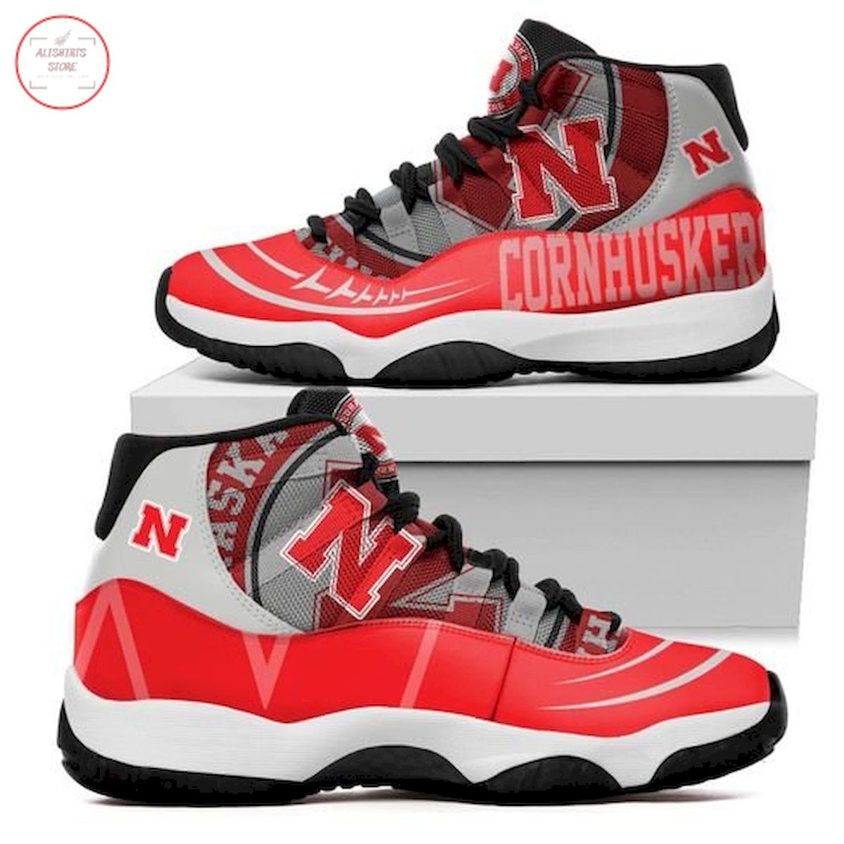 NCAA Nebraska Cornhuskers New Air Jordan 11 Sneaker Shoes