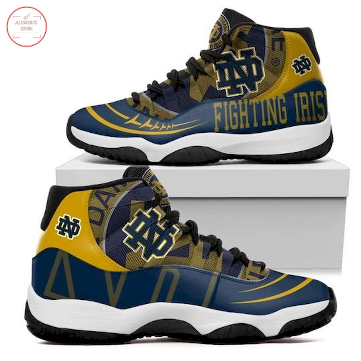 NCAA Notre Dame Fighting Irish New Air Jordan 11 Sneaker Shoes