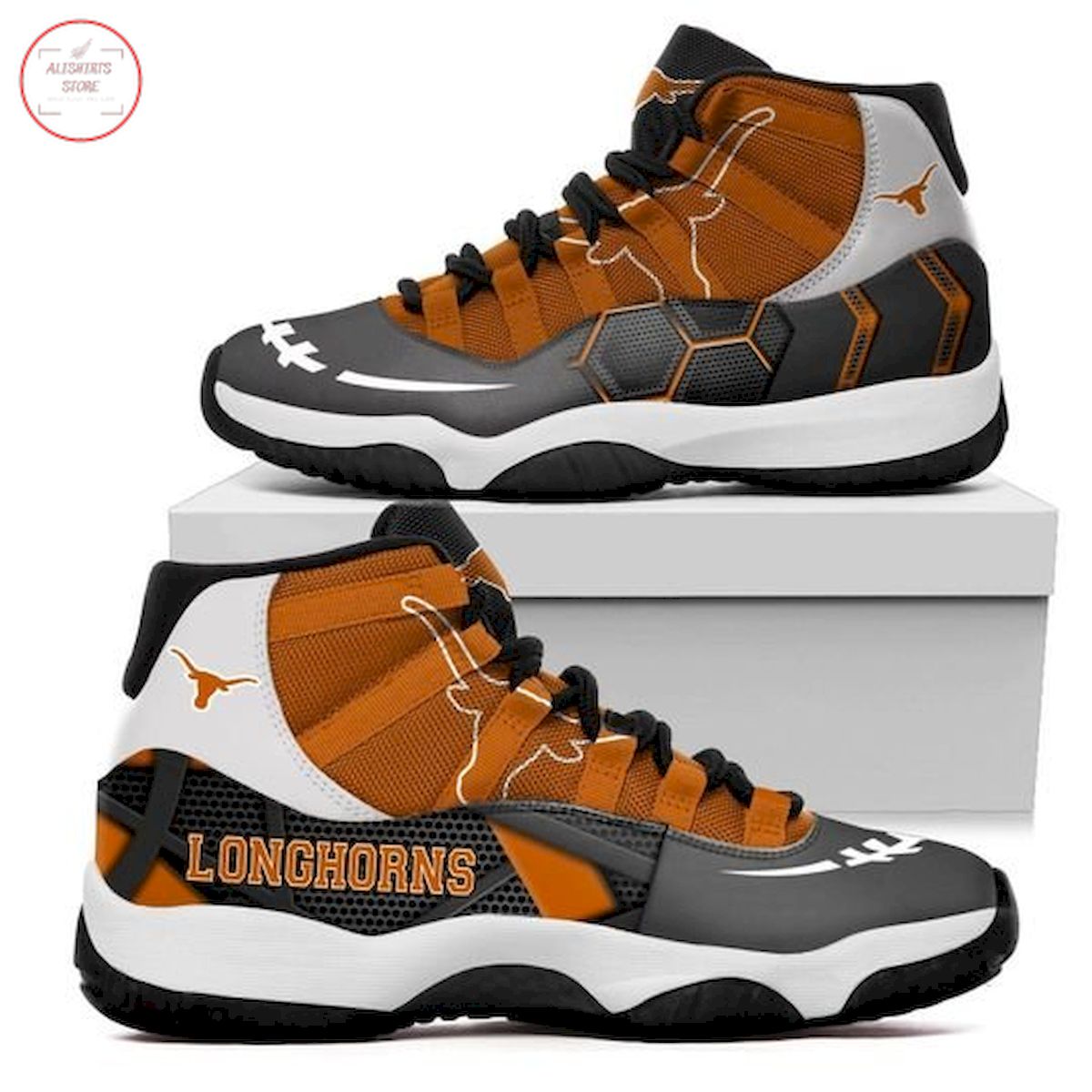 NCAA Texas Longhorns New Air Jordan 11 Sneaker Shoes