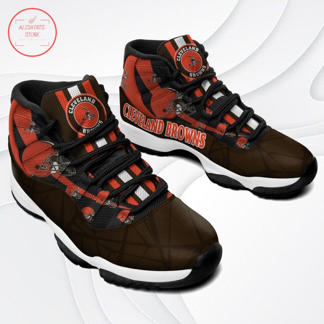 NFL Cleveland Browns New Air Jordan 11 Sneakers Shoes