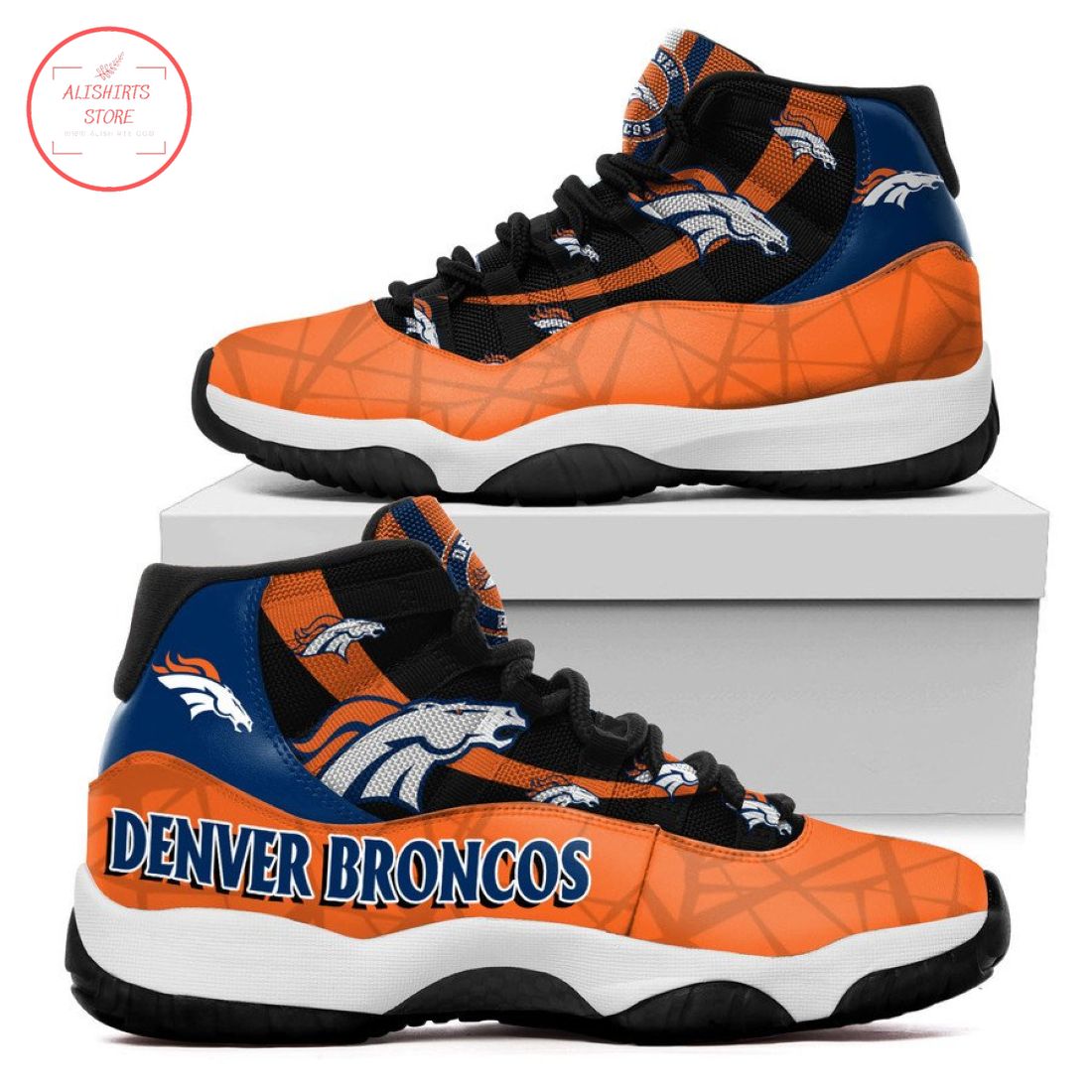 NFL Denver Broncos New Air Jordan 11 Sneakers Shoes