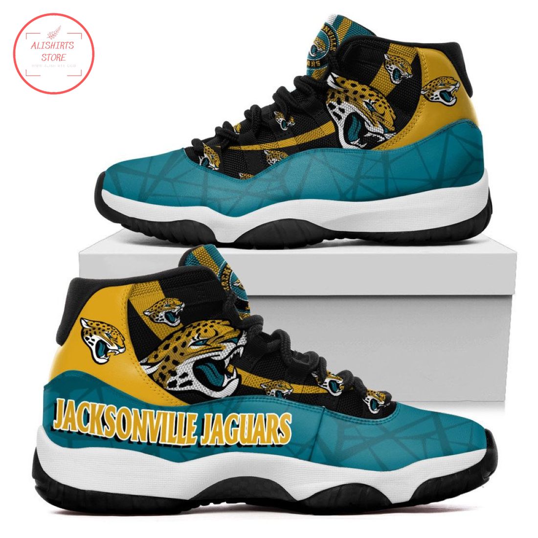 NFL Jacksonville Jaguars New Air Jordan 11 Sneakers Shoes