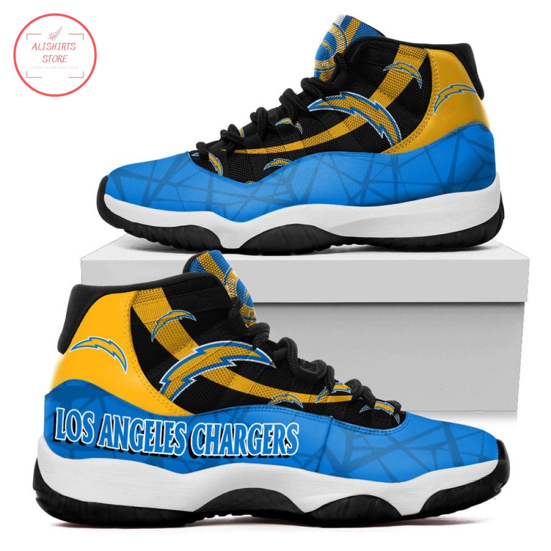NFL Los Angeles Chargers New Air Jordan 11 Sneakers Shoes