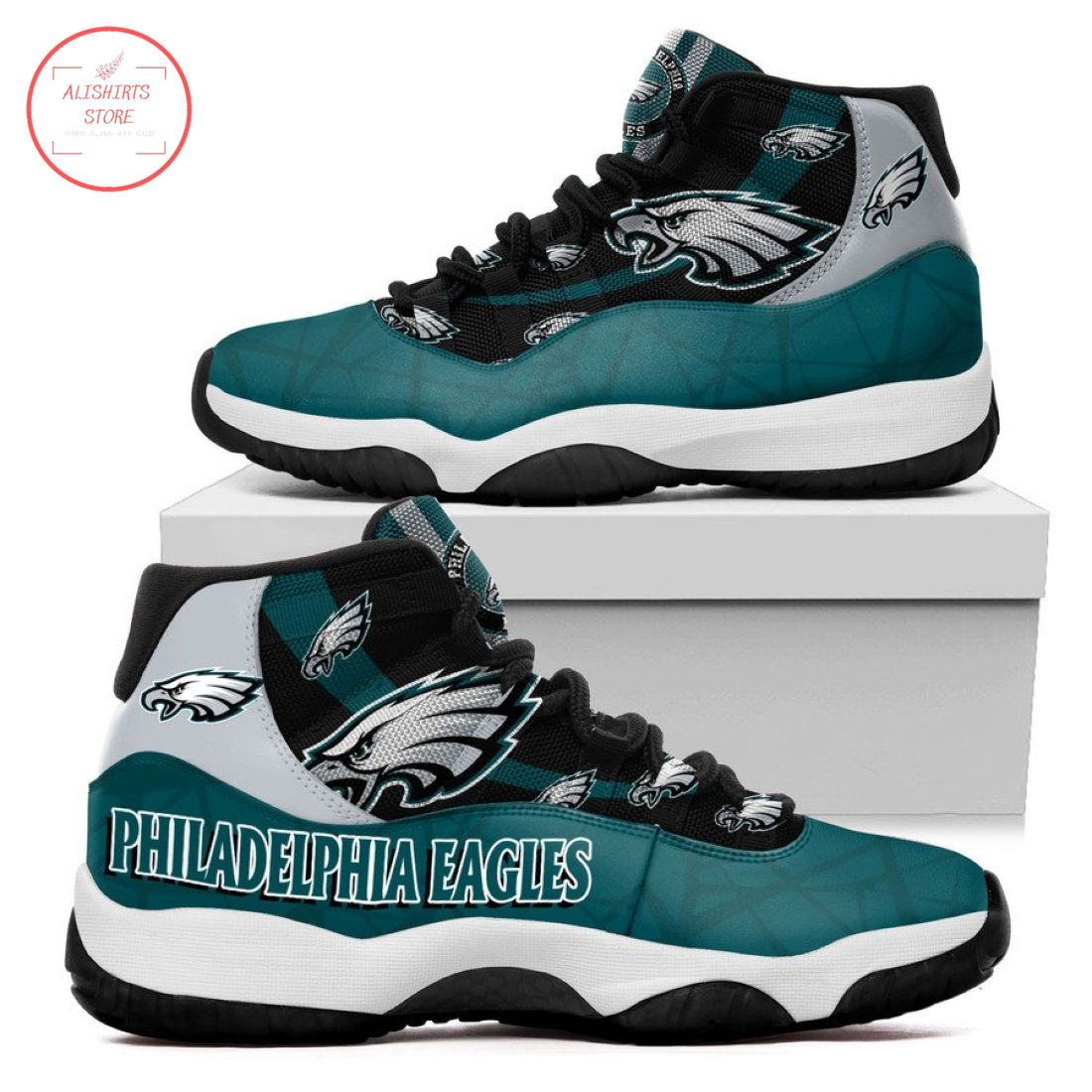 NFL Philadelphia Eagles New Air Jordan 11 Sneakers Shoes