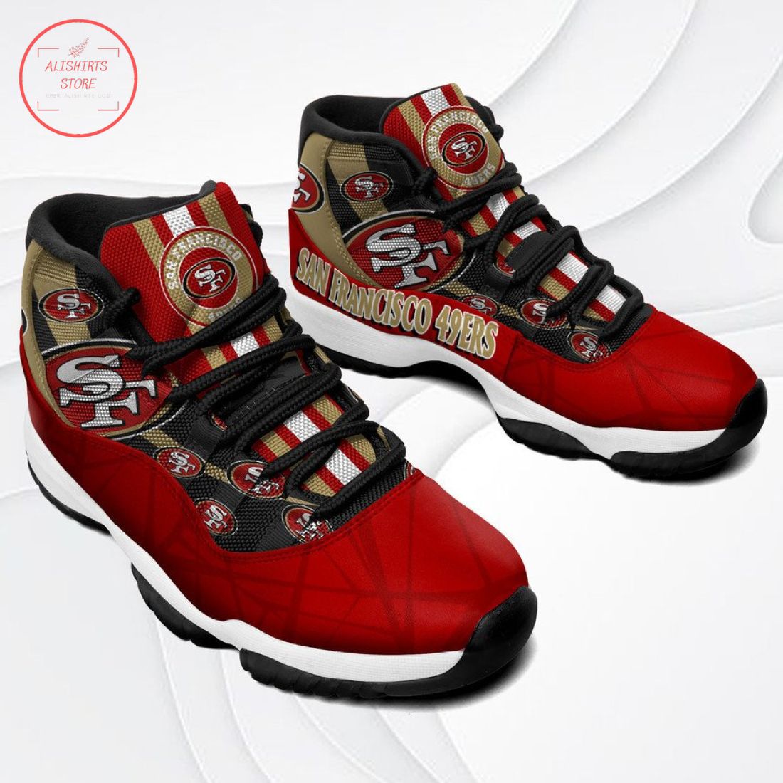 NFL San Francisco 49ers New Air Jordan 11 Sneakers Shoes