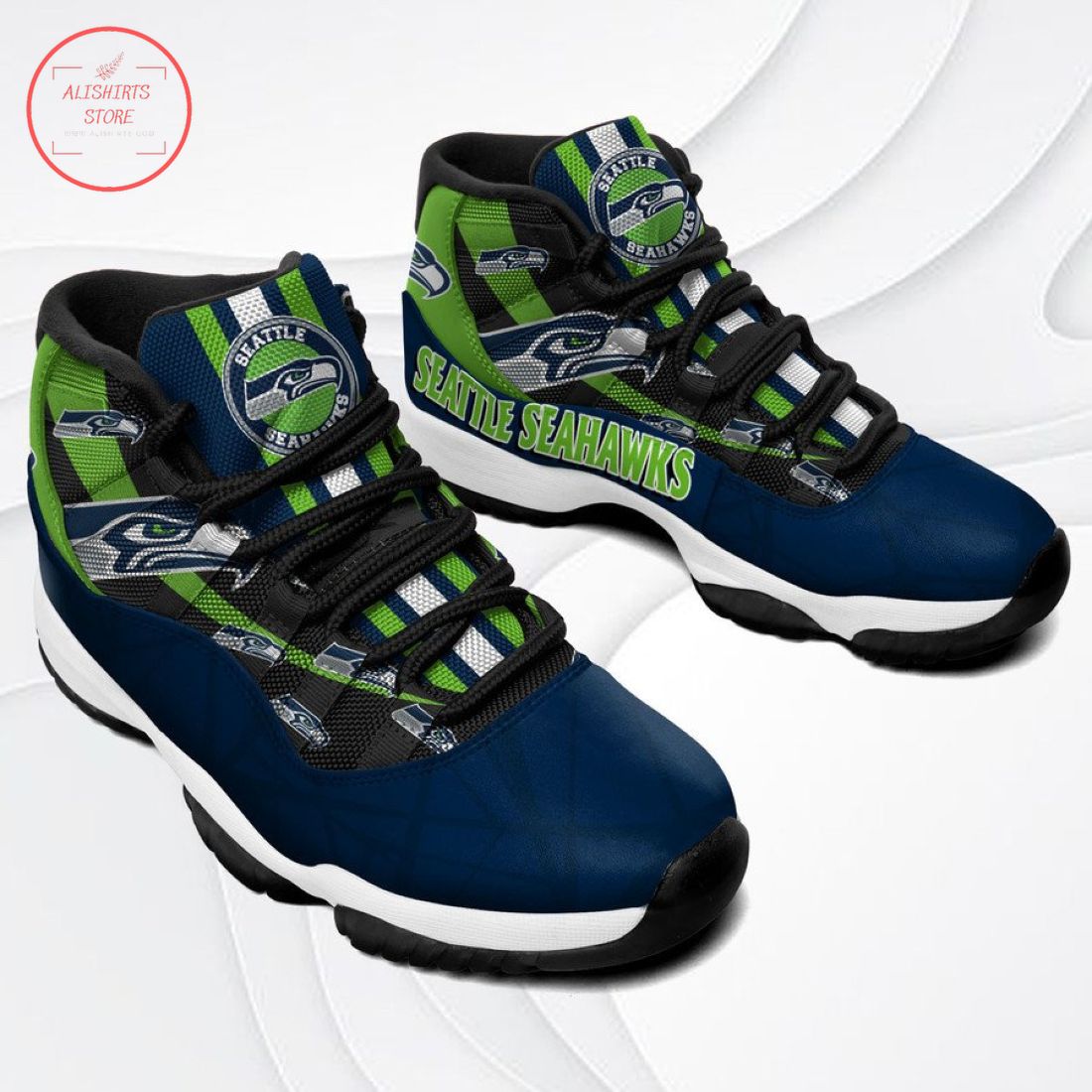 NFL Seattle Seahawks New Air Jordan 11 Sneakers Shoes