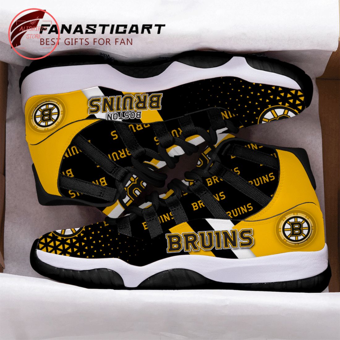 NHL Boston Bruins Air Jordan 11 Sneaker Shoes