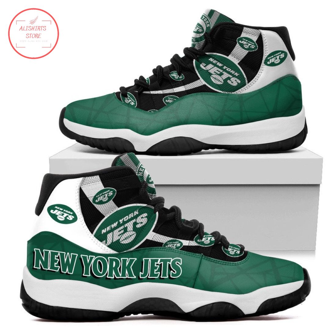 New York Jets NFL New Air Jordan 11 Sneakers Shoes