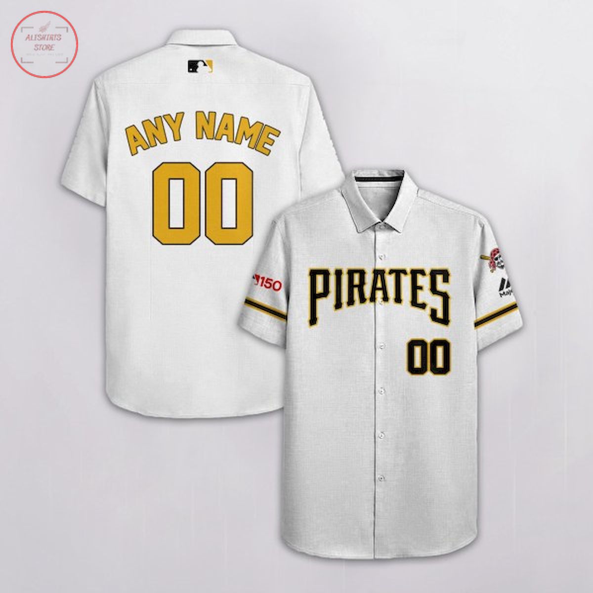 Pittsburgh Pirates Personalized Hawaiian Shirt