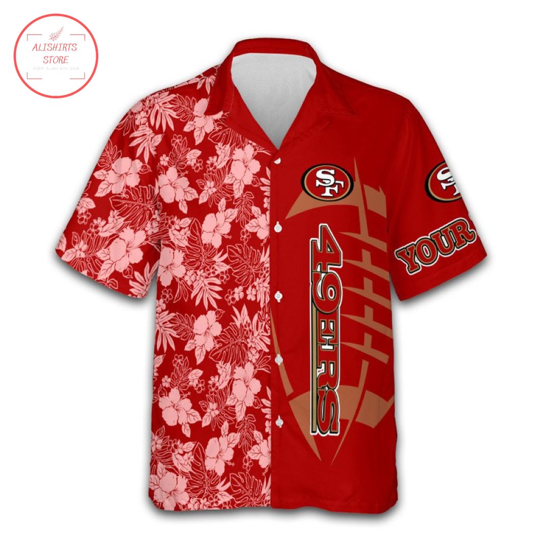 San Francisco 49ers unisex custom Hawaiian shirt