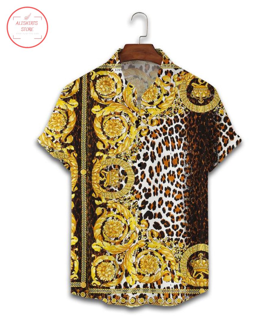 Versace Leopard 2022 Flip Flops and Combo Hawaii Shirt Shorts