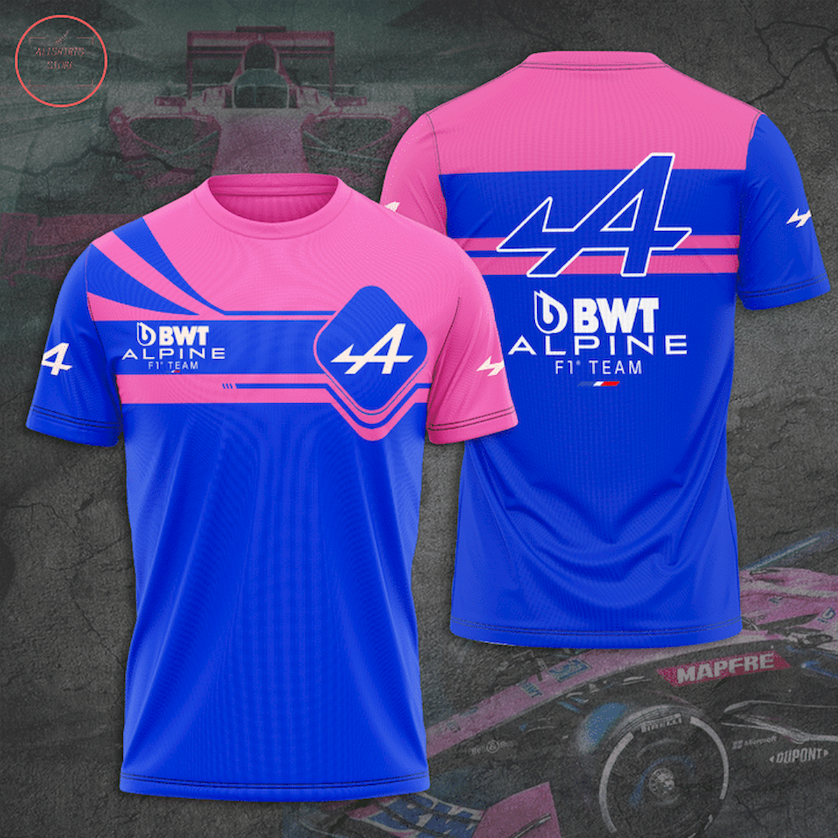 BWT Alpine F1 Racing Team All Over Printed Shirts