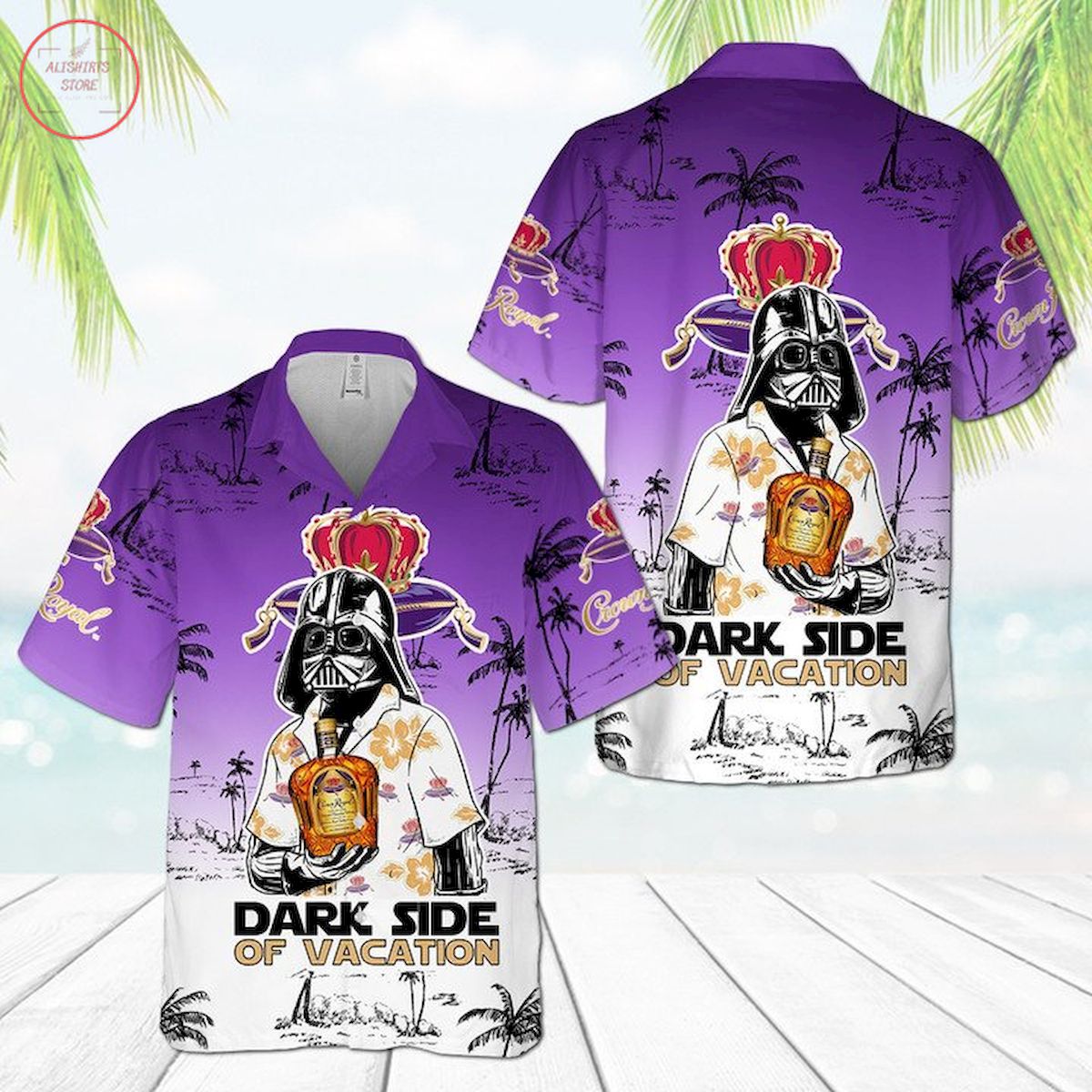 Crown Royal Star Wars Dark Side Of Vacation Hawaiian Shirt