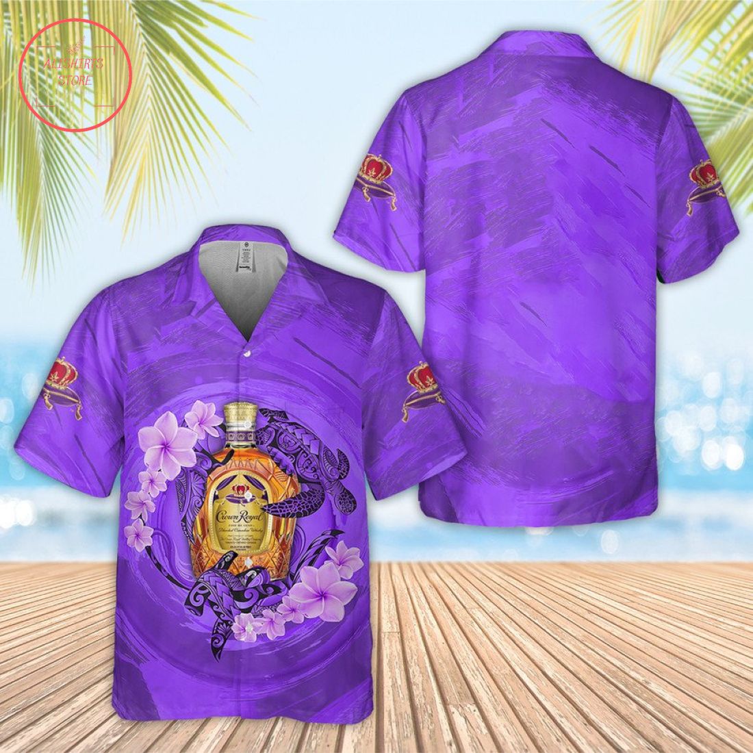 Crown Royal Turtles Hawaiian Shirt
