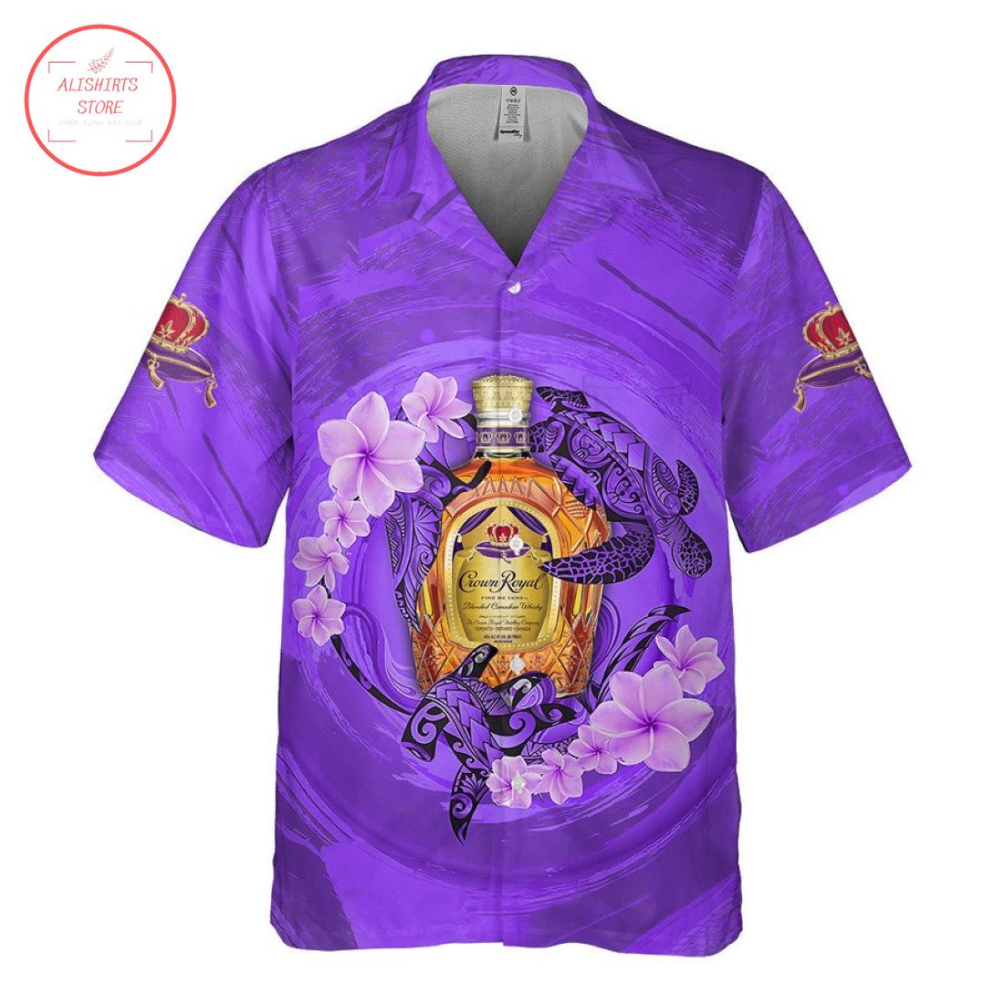 Crown Royal Turtles Hawaiian shirt