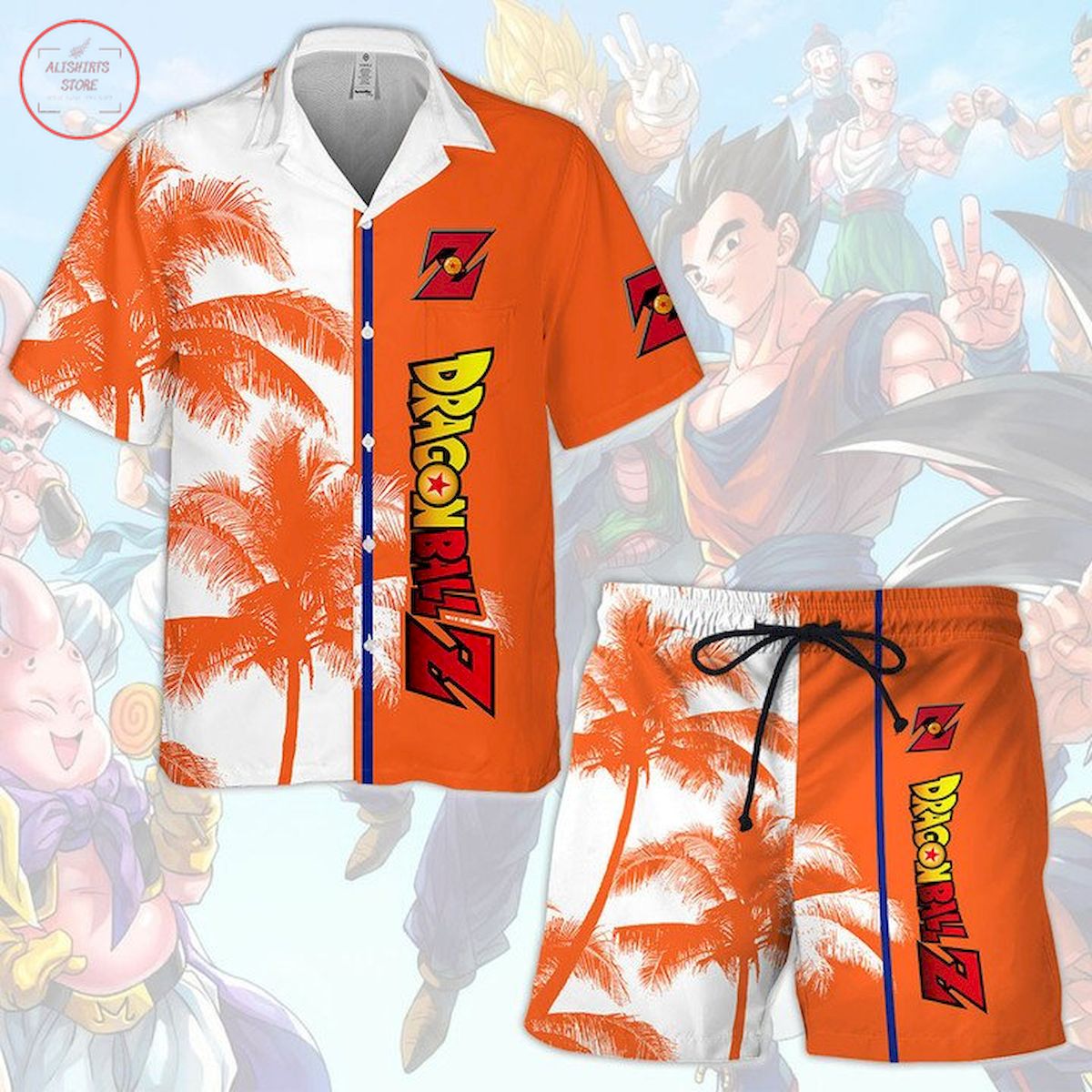 DragonBall Z Hawaiian Shirt and Shorts