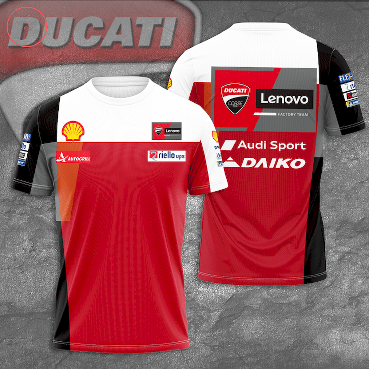 Ducati Lenovo Team MotoGP 3D T-shirt